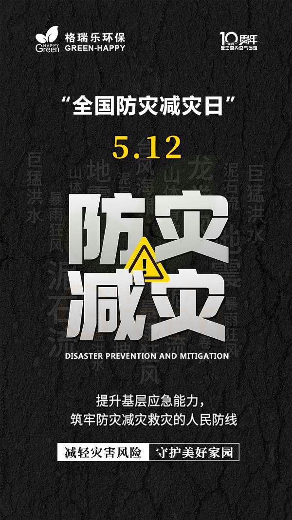 全國防災減災日,防范未然，提高安全意識,減輕災害風險