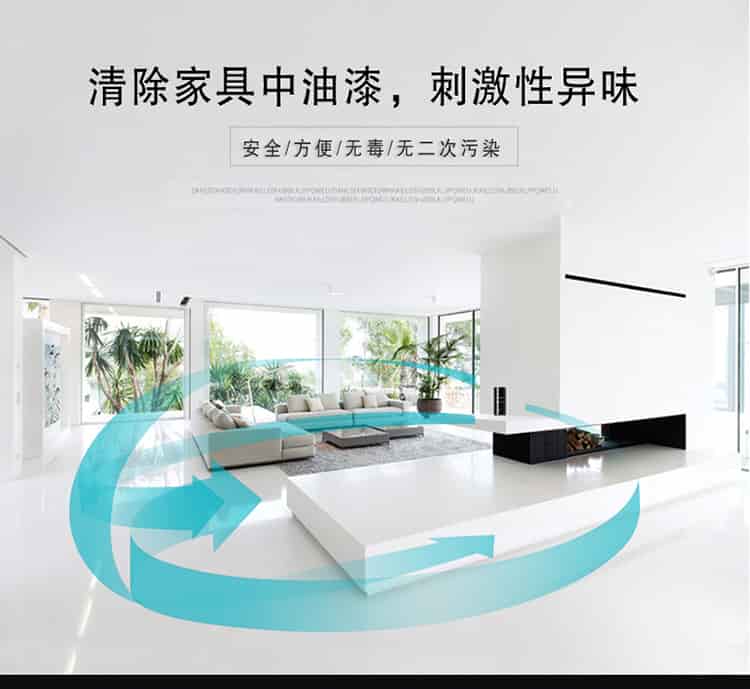 清除家具中油漆，刺激性異味，安全，方便，無毒，無二次污染