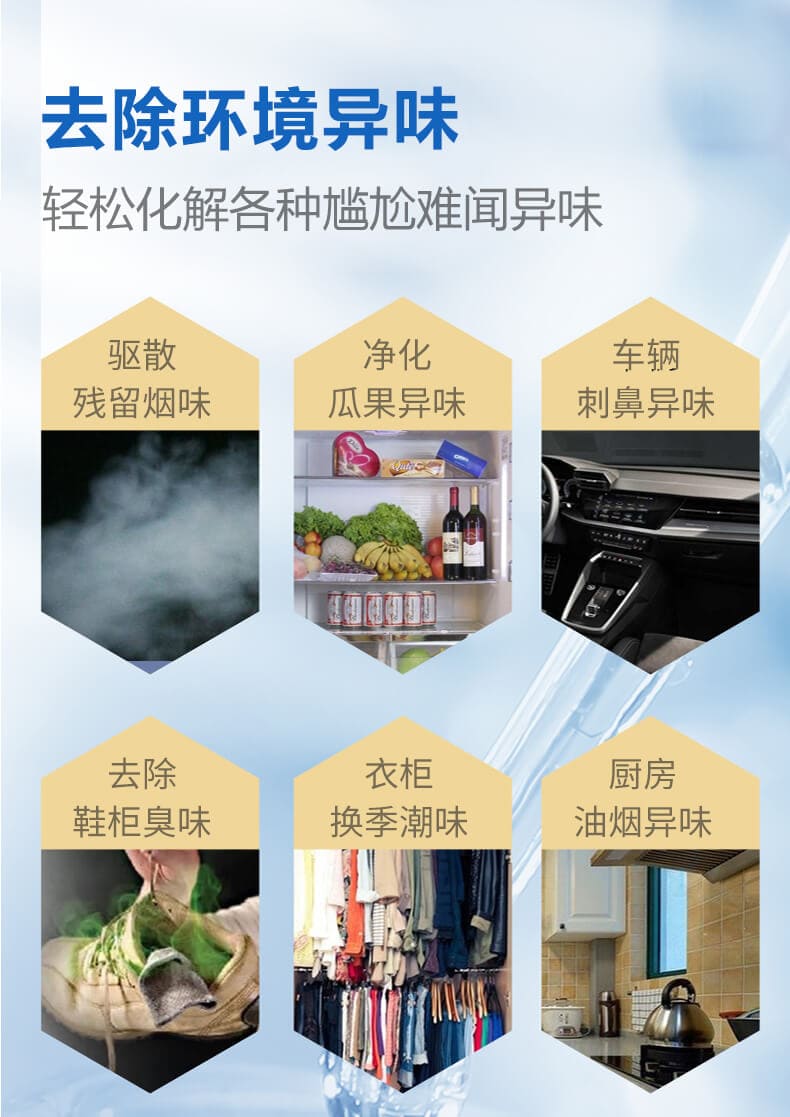 去除環(huán)境異味，輕松化解各種尷尬難聞異味